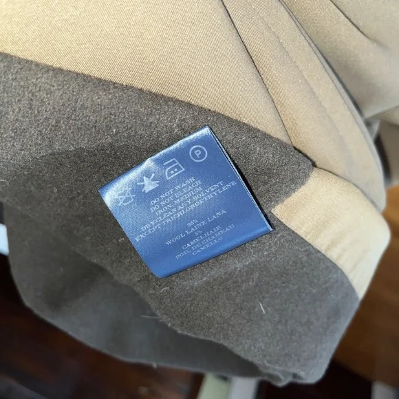 Burberry London 42T Lawrence Double-Lined Long Wool Overcoat Olive - Picture 9 of 9